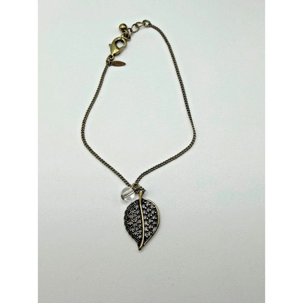 AVON Filigree Leaf Necklace, Earrings, Bracelet ~ 3 Piece Set‎ Gold Tone NEW